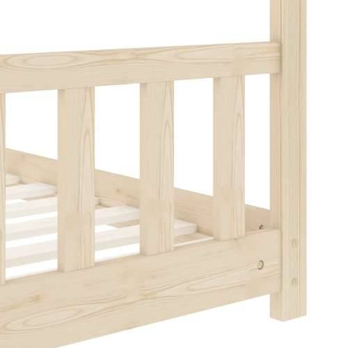 Okvir za dječji krevet od masivne borovine 70 x 140 cm - Smeđa 70 x 140 cm Cijena