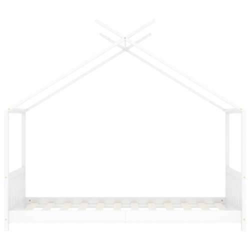 Okvir za dječji krevet od masivne borovine bijeli 70 x 140 cm - Bijela 70 x 140 cm Cijena