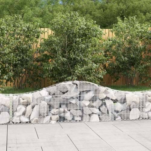 Lučne gabionske košare 8 kom 200x30x40/60 cm pocinčano željezo - 200 x 30 x 40/60 cm 8 Cijena