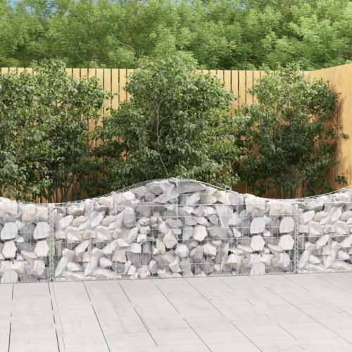 Lučne gabionske košare 12 kom 200x30x60/80 cm pocinčano željezo - 200 x 30 x 60/80 cm 12 Cijena
