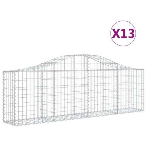 Lučne gabionske košare 13 kom 200x30x60/80 cm pocinčano željez - 200 x 30 x 60/80 cm 13 Cijena