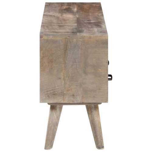 TV ormarić sivi 130 x 35 x 51 cm od masivnog grubog drva manga Cijena