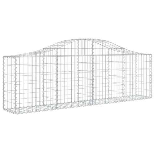 Lučne gabionske košare 2 kom 200x30x60/80 cm pocinčano željezo - 200 x 30 x 60/80 cm 2 Cijena