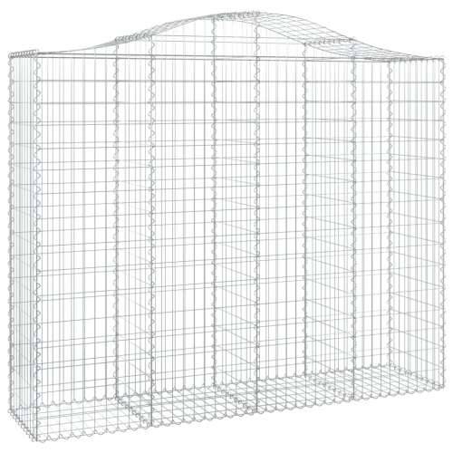 Lučne gabionske košare 4 kom 200x50x160/180cm pocinčano željezo - 200 x 50 x 160/180 cm 4 Cijena