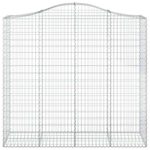 Lučne gabionske košare 3 kom 200x50x180/200cm pocinčano željezo - 200 x 50 x 180/200 cm 3 Cijena
