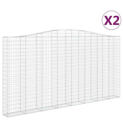 Lučne gabionske košare 2 kom 400x30x200/220cm pocinčano željezo - 400 x 30 x 200/220 cm 2 Cijena
