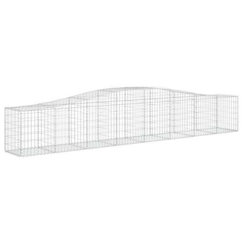 Lučne gabionske košare 2 kom 400x50x60/80 cm pocinčano željezo - 400 x 50 x 60/80 cm 2 Cijena