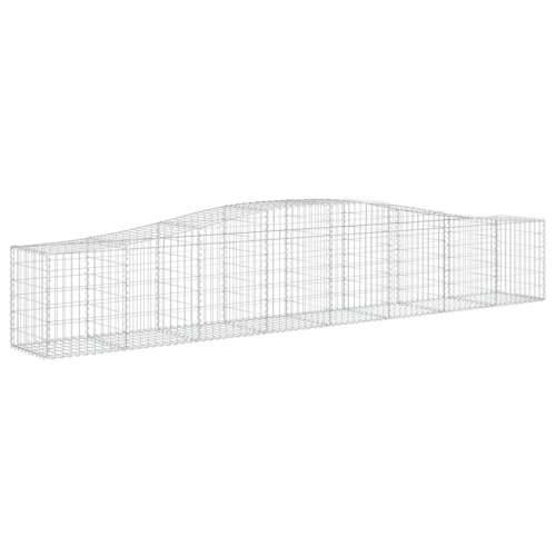 Lučne gabionske košare 5 kom 400x50x60/80 cm pocinčano željezo - 400 x 50 x 60/80 cm 5 Cijena