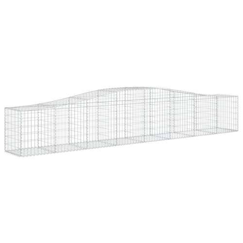 Lučne gabionske košare 6 kom 400x50x60/80 cm pocinčano željezo - 400 x 50 x 60/80 cm 6 Cijena