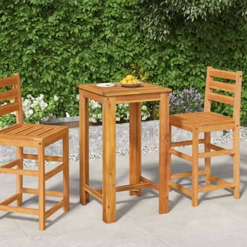 Vrtni barski stol 60 x 60 x 105 cm od masivnog bagremovog drva Cijena