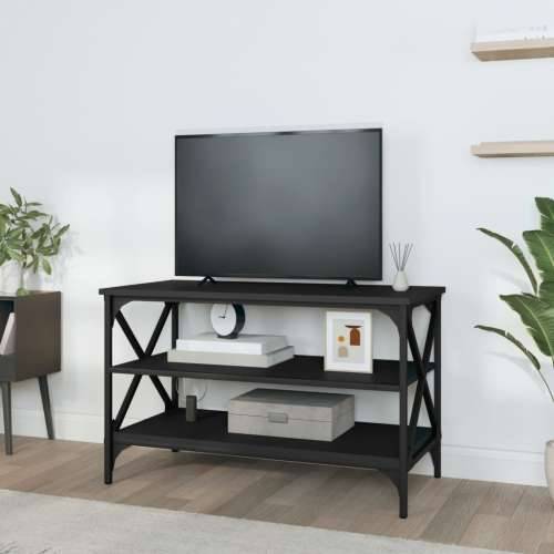 TV ormarić crni 80x40x50 cm od konstruiranog drva - Crna 80 x 40 x 50 cm 1 Cijena