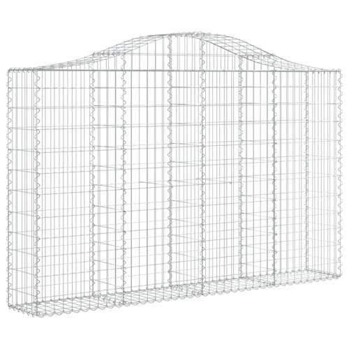 Lučne gabionske košare 8 kom 200x30x120/140cm pocinčano željezo - 200 x 30 x 120/140 cm 8 Cijena