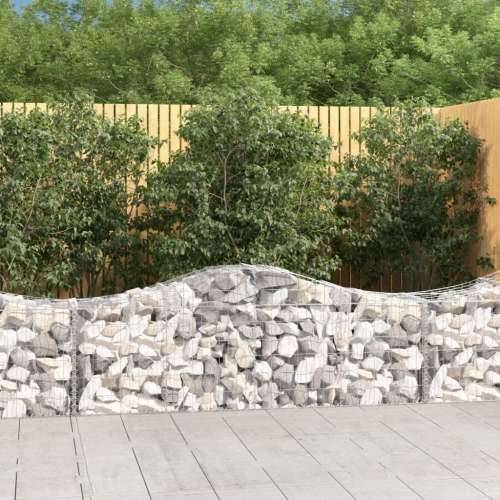 Lučne gabionske košare 20 kom 200x50x60/80 cm pocinčano željezo - 200 x 50 x 60/80 cm 20 Cijena