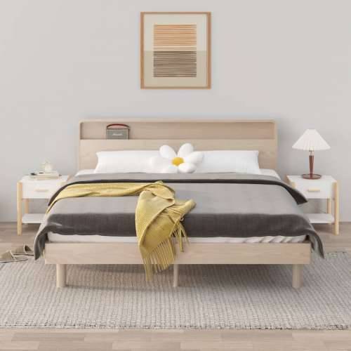 Noćni ormarići 2 kom bijeli 42x38x45 cm od konstruiranog drva - Bijela 2 Cijena