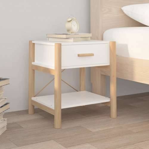Noćni ormarići 2 kom bijeli 42x38x45 cm od konstruiranog drva - Bijela 2 Cijena