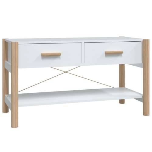 TV ormarić bijeli 82 x 38 x 45 cm od konstruiranog drva - Bijela 1 Cijena