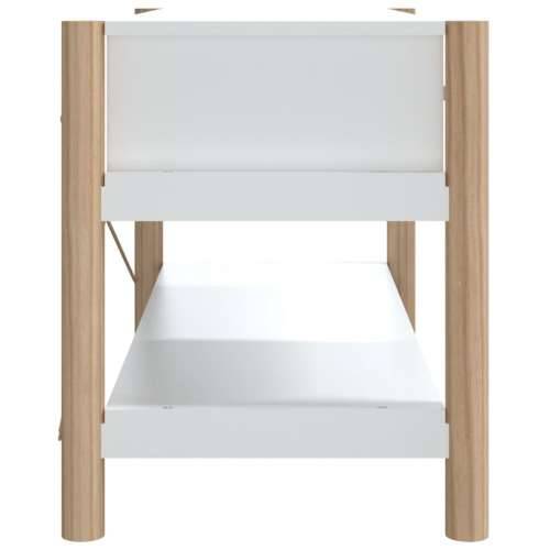 TV ormarić bijeli 82 x 38 x 45 cm od konstruiranog drva - Bijela 1 Cijena