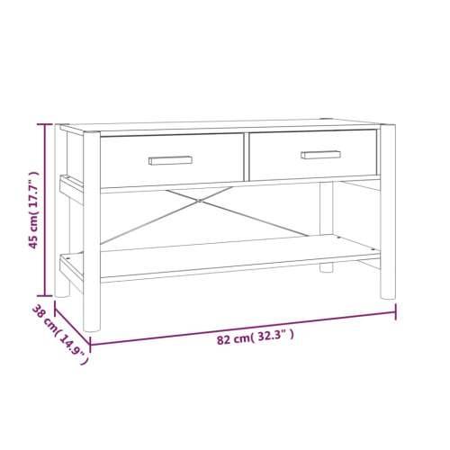 TV ormarić bijeli 82 x 38 x 45 cm od konstruiranog drva - Bijela 1 Cijena