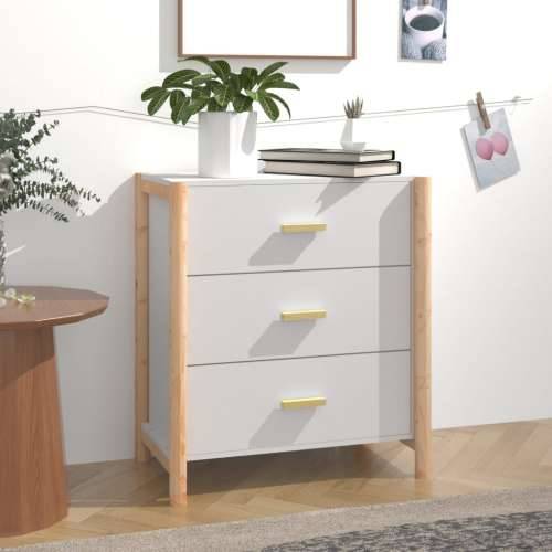 Komoda bijela 62 x 38 x 70 cm od konstruiranog drva - Bijela 1 Cijena
