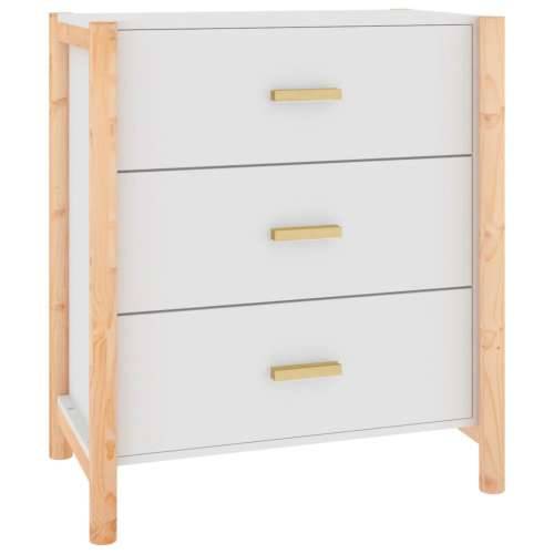 Komoda bijela 62 x 38 x 70 cm od konstruiranog drva - Bijela 1 Cijena