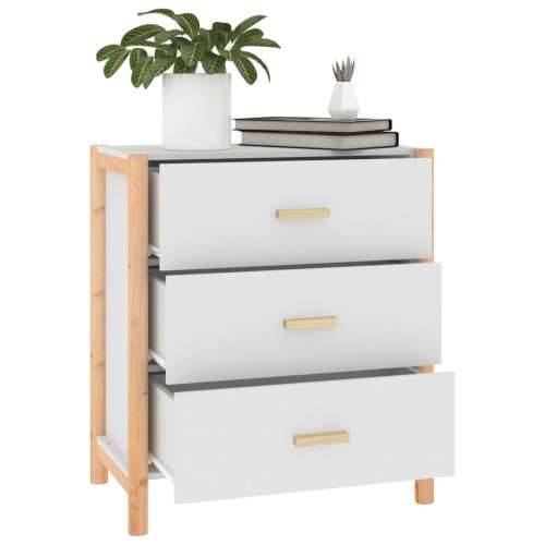 Komoda bijela 62 x 38 x 70 cm od konstruiranog drva - Bijela 1 Cijena