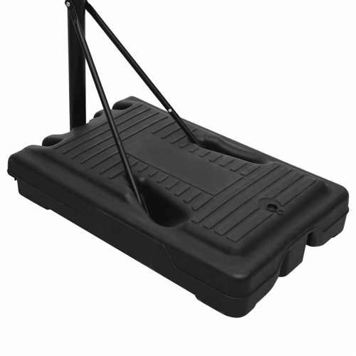Košarkaški stalak crni 237 - 307 cm od polietilena - Crna Cijena