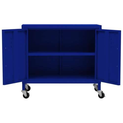 Ormarić za pohranu modri 60 x 35 x 56 cm čelični - Modra 1 Cijena