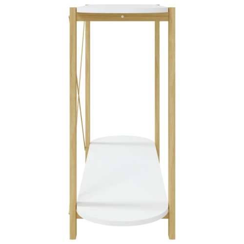 Konzolni stol bijeli 110 x 38 x 75 cm od konstruiranog drva - Bijela 1 Cijena
