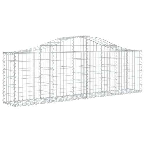 Lučne gabionske košare 7 kom 200x30x60/80 cm pocinčano željezo - 200 x 30 x 60/80 cm 7 Cijena