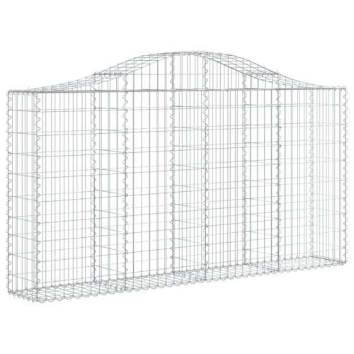 Lučne gabionske košare 6 kom 200x30x100/120cm pocinčano željezo - 200 x 30 x 100/120 cm 6 Cijena