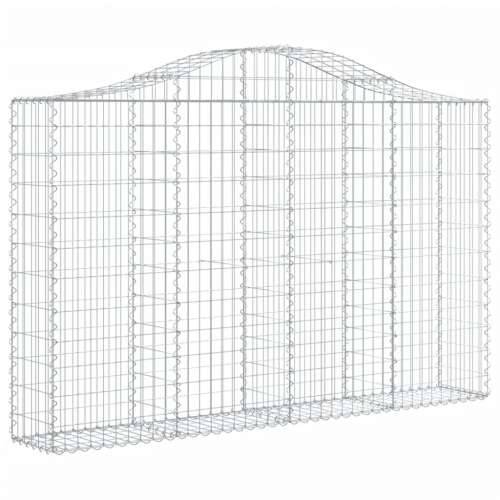 Lučne gabionske košare 2 kom 200x30x120/140cm pocinčano željezo - 200 x 30 x 120/140 cm 2 Cijena