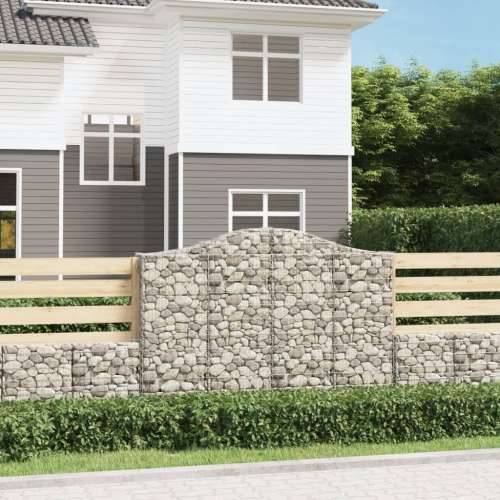 Lučne gabionske košare 2 kom 200x30x140/160cm pocinčano željezo - 200 x 30 x 140/160 cm 2 Cijena