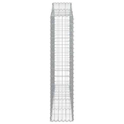Lučne gabionske košare 2 kom 200x30x140/160cm pocinčano željezo - 200 x 30 x 140/160 cm 2 Cijena