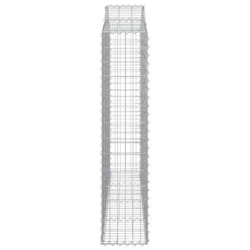 Lučne gabionske košare 4 kom 200x30x40/60 cm pocinčano željezo - 200 x 30 x 140/160 cm 4 Cijena