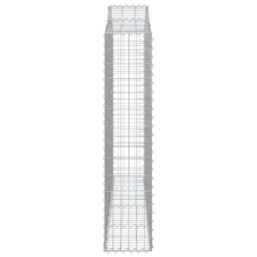 Lučne gabionske košare 6 kom 200x30x40/60 cm pocinčano željezo - 200 x 30 x 140/160 cm 6 Cijena