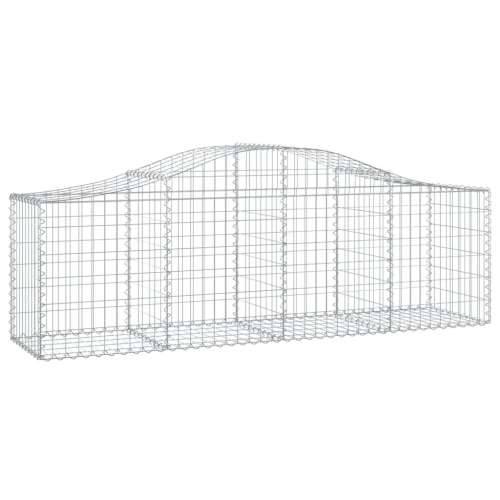 Lučne gabionske košare 10 kom 200x50x60/80 cm pocinčano željezo - 200 x 50 x 60/80 cm 10 Cijena