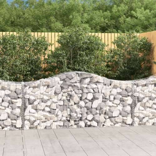 Lučne gabionske košare 3 kom 200x50x80/100 cm pocinčano željezo - 200 x 50 x 80/100 cm 3 Cijena