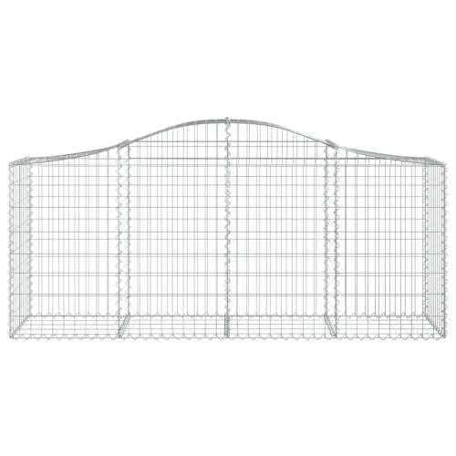 Lučne gabionske košare 3 kom 200x50x80/100 cm pocinčano željezo - 200 x 50 x 80/100 cm 3 Cijena