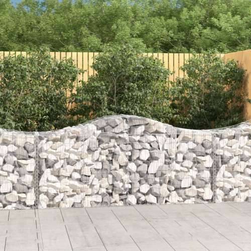 Lučne gabionske košare 18 kom 200x50x80/100cm pocinčano željezo - 200 x 50 x 80/100 cm 18 Cijena
