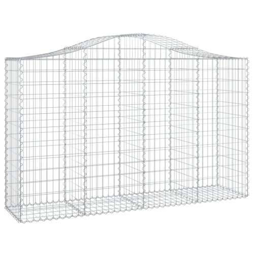 Lučne gabionske košare 8 kom 200x50x120/140cm pocinčano željezo - 200 x 50 x 120/140 cm 8 Cijena