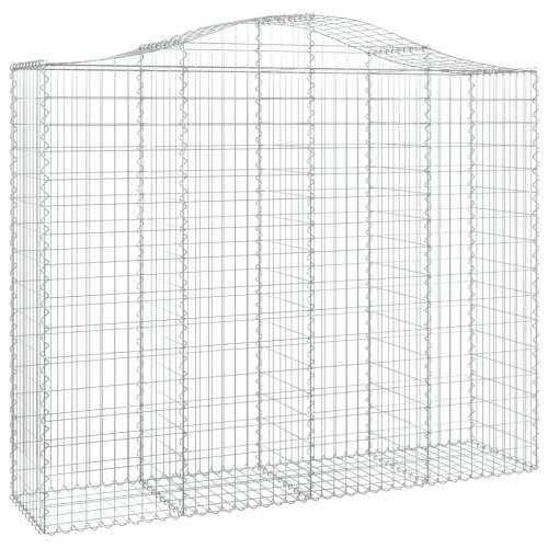 Lučne gabionske košare 2 kom 200x50x160/180cm pocinčano željezo - 200 x 50 x 160/180 cm 2 Cijena