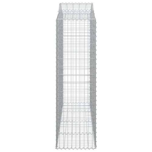 Lučne gabionske košare 2 kom 200x50x160/180cm pocinčano željezo - 200 x 50 x 160/180 cm 2 Cijena