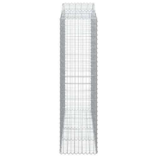 Lučne gabionske košare 4 kom 200x50x180/200cm pocinčano željezo - 200 x 50 x 180/200 cm 4 Cijena