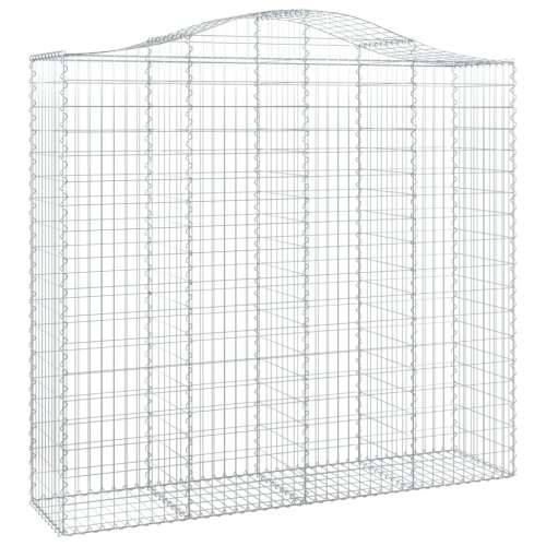 Lučne gabionske košare 8 kom 200x50x180/200cm pocinčano željezo - 200 x 50 x 180/200 cm 8 Cijena
