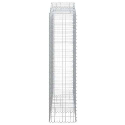 Lučne gabionske košare 2 kom 200x50x200/220cm pocinčano željezo - 200 x 50 x 200/220 cm 2 Cijena