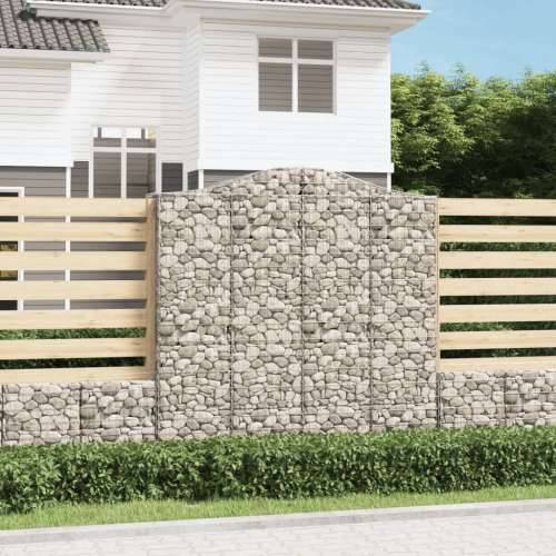 Lučne gabionske košare 4 kom 200x50x200/220cm pocinčano željezo - 200 x 50 x 200/220 cm 4 Cijena
