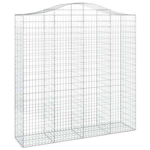 Lučne gabionske košare 4 kom 200x50x200/220cm pocinčano željezo - 200 x 50 x 200/220 cm 4 Cijena