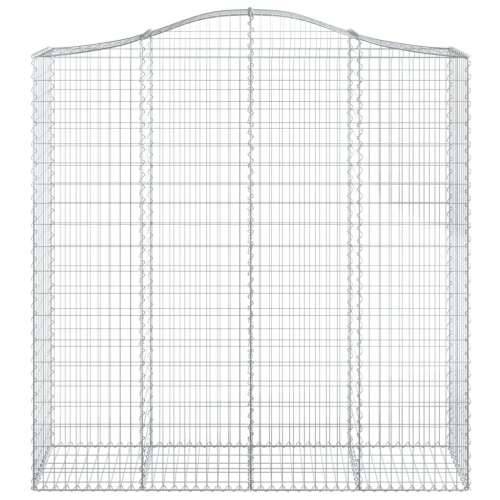 Lučne gabionske košare 4 kom 200x50x200/220cm pocinčano željezo - 200 x 50 x 200/220 cm 4 Cijena
