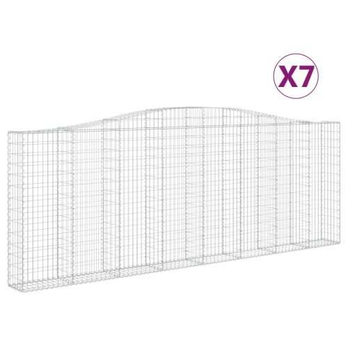 Lučne gabionske košare 7 kom 400x30x140/160cm pocinčano željezo - 400 x 30 x 140/160 cm 7 Cijena