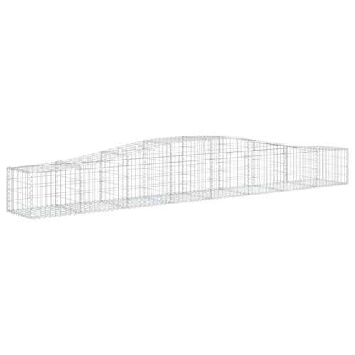 Lučne gabionske košare 4 kom 400x50x40/60 cm pocinčano željezo - 400 x 50 x 40/60 cm 4 Cijena